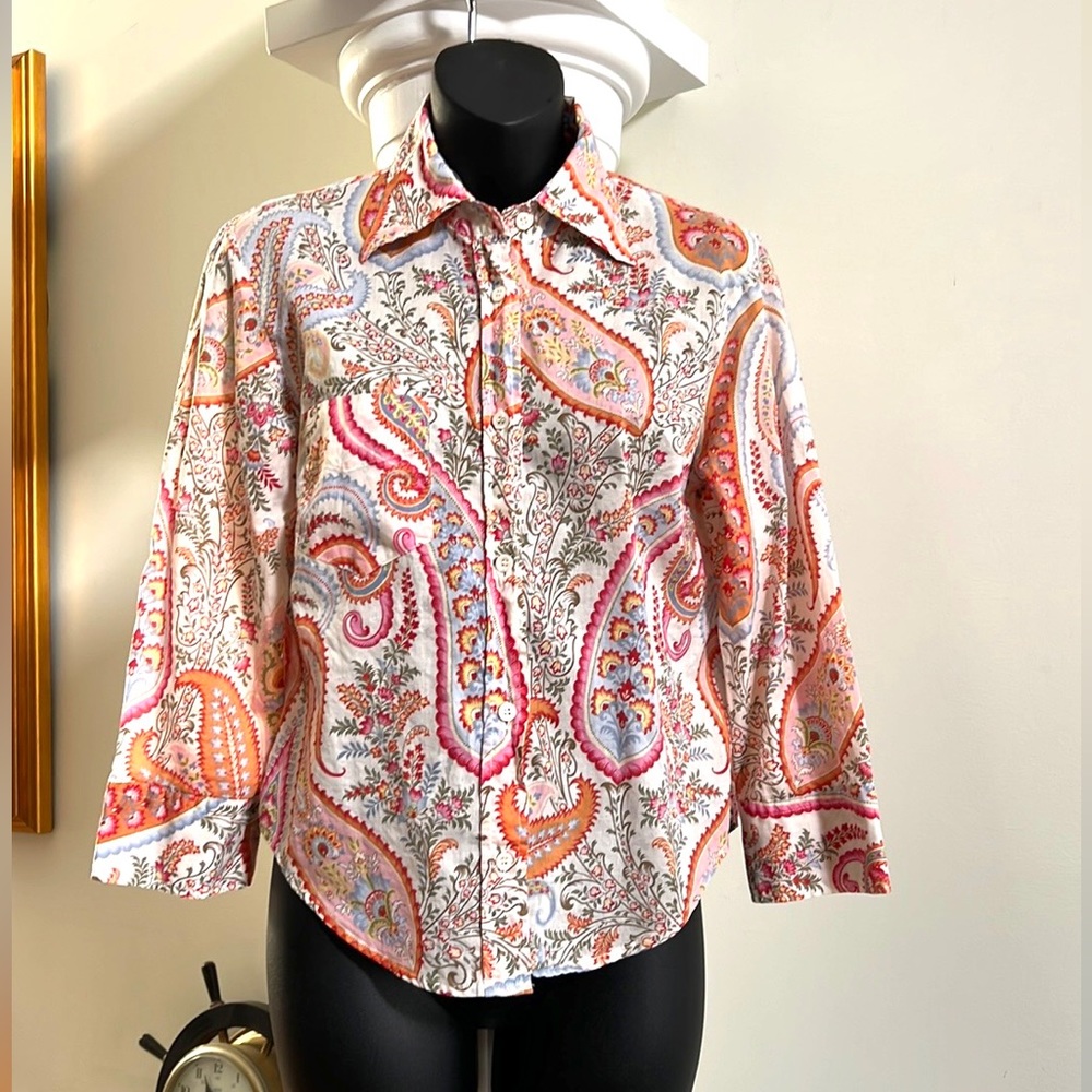 Coast Italian Paisley Blouse - Lightweight Cotton- summer staple